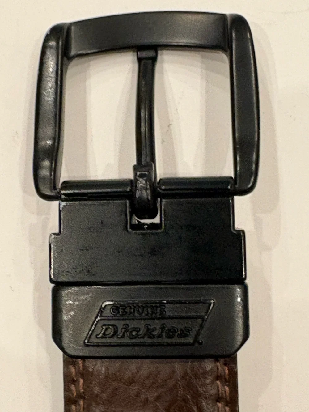 Men's Black Faux Leather Belt - Classic Everyday Style-size 42
